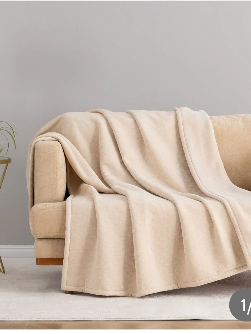 (6) Berkshire Chenille Plush Knit Throw